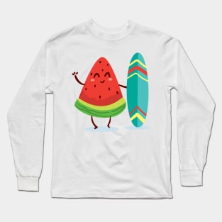 Watermelon kawaii Long Sleeve T-Shirt